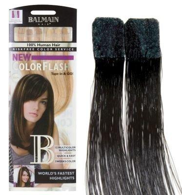 Cf 25 Cm Dark Espresso Color Flash Human Hair Damen dark espresso ONE SIZE von BALMAIN