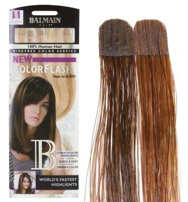 Cf 25 Cm Dark Red & Warm Caramel Color Flash Human Hair Damen dark red & warm caramel ONE SIZE von BALMAIN