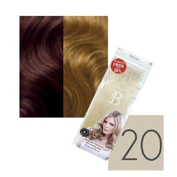 Value Pack 20 Natural Straight 40cm Mittelperlblond 50st.echth. Fill-in Damen golden ONE SIZE von BALMAIN