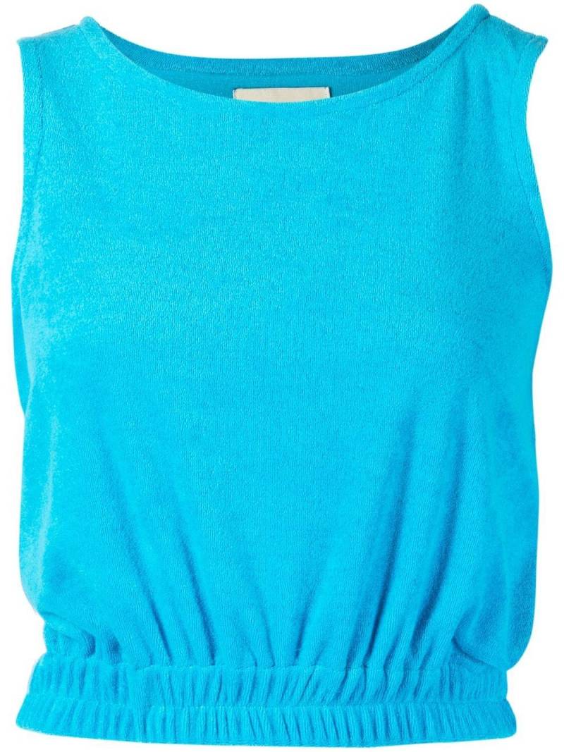 Bambah sleeveless towelling-effect top - Blue von Bambah