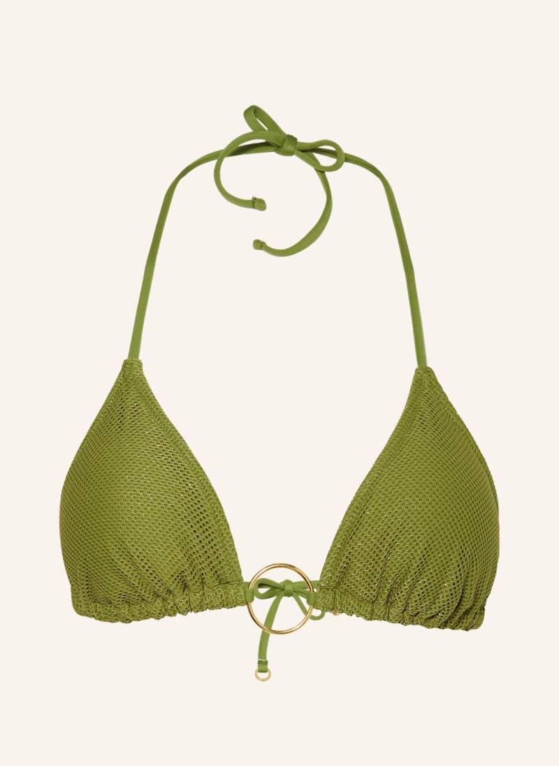 Banana Moon Couture Triangel-Bikini-Top Mit Glitzergarn gruen von BANANA MOON COUTURE