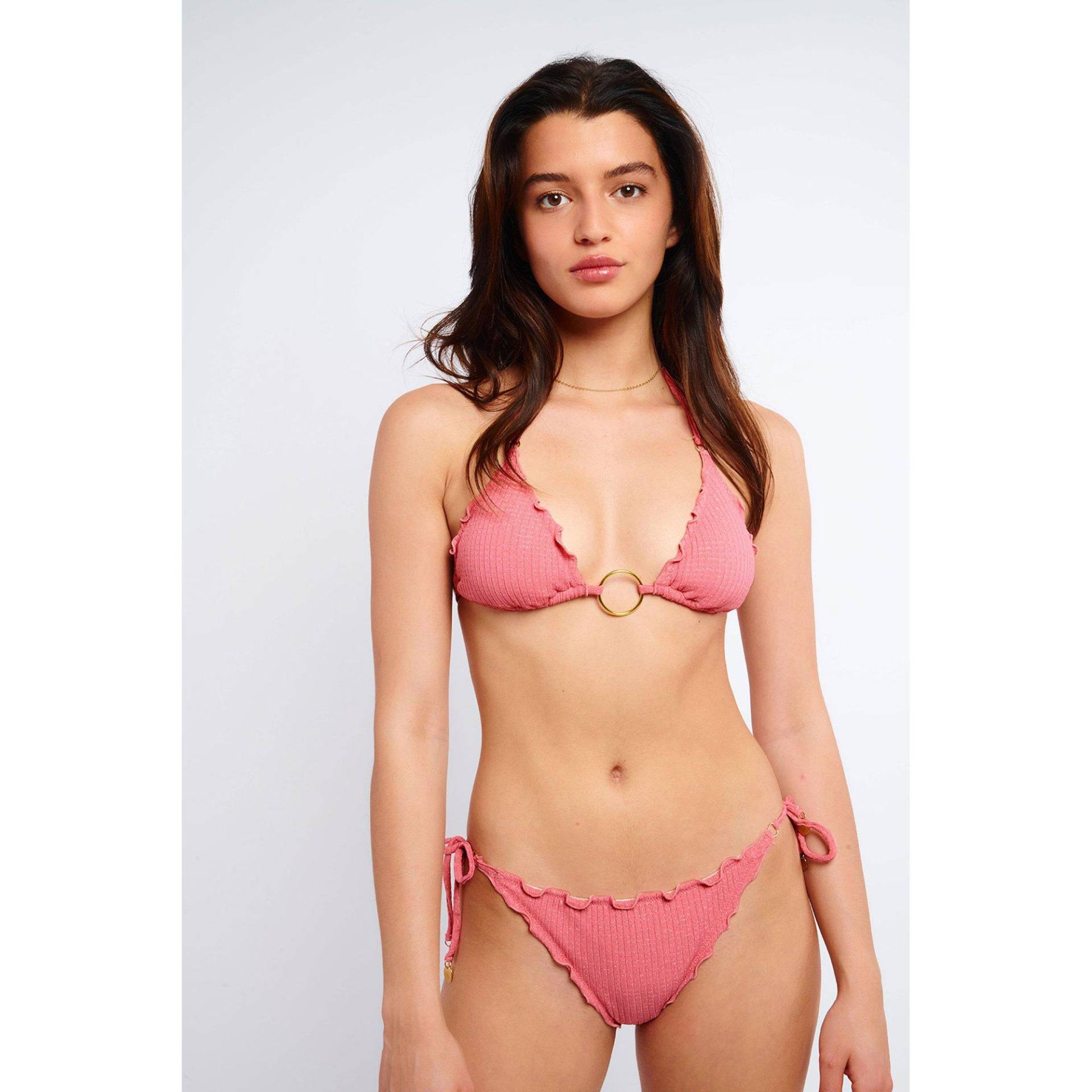 Bikini Oberteil, Triangel Damen Rosa S von BANANA MOON