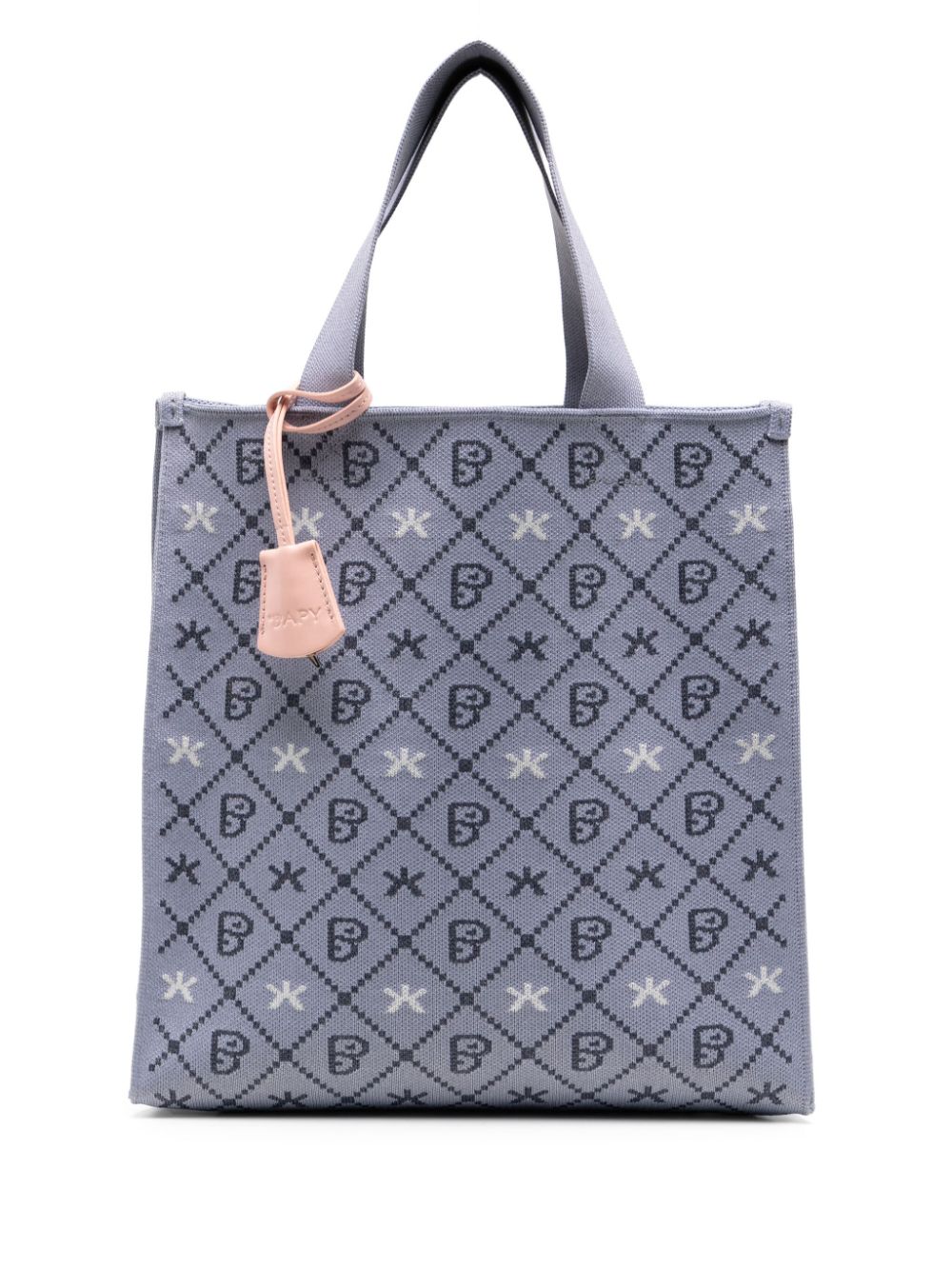 BAPY BY *A BATHING APE® argyle check graphic tote bag - Blue von BAPY BY *A BATHING APE®