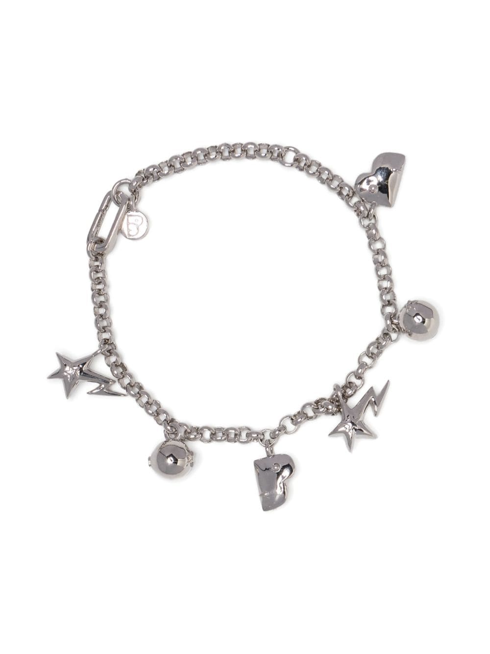 BAPY BY *A BATHING APE® charm-detail silver tone bracelets von BAPY BY *A BATHING APE®