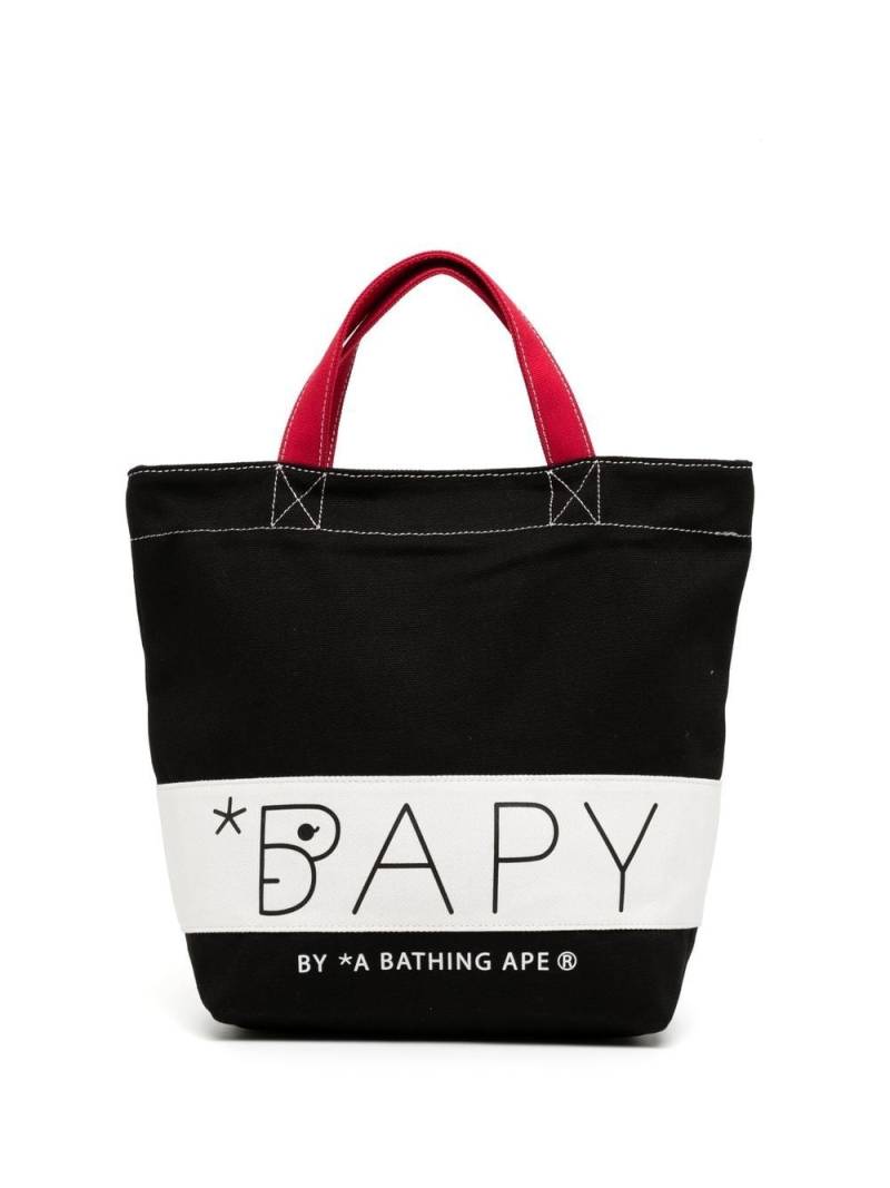 BAPY BY *A BATHING APE® colour-block beach bag - Black von BAPY BY *A BATHING APE®