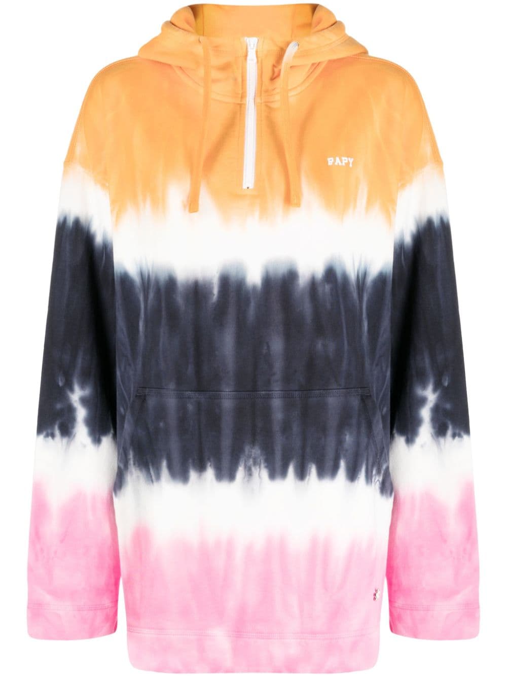 BAPY BY *A BATHING APE® logo-embroidered tie-dye hoodie - Multicolour von BAPY BY *A BATHING APE®