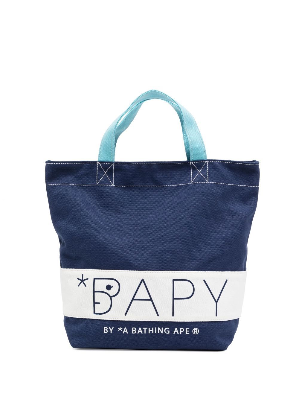 BAPY BY *A BATHING APE® logo-print beach bag - Blue von BAPY BY *A BATHING APE®