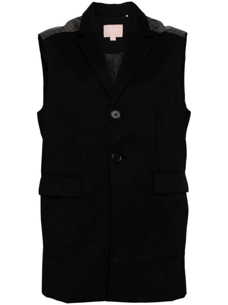 BAPY BY *A BATHING APE® paneled waistcoat - Black von BAPY BY *A BATHING APE®