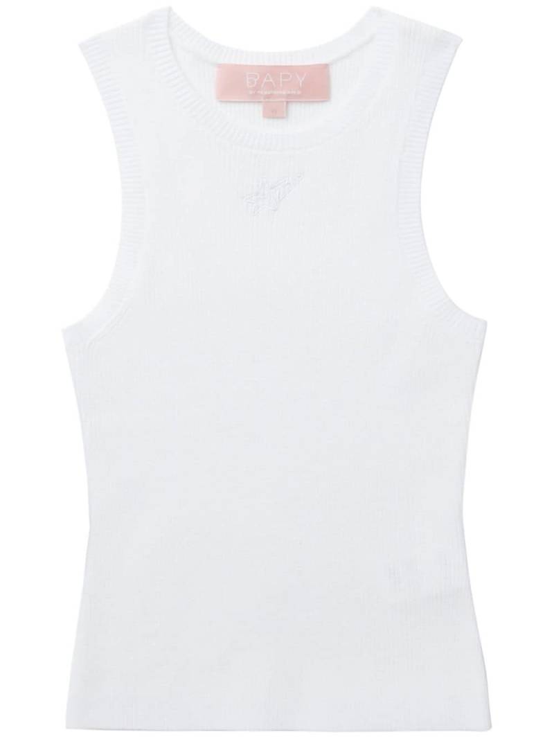 BAPY BY *A BATHING APE® ribbed tank top - White von BAPY BY *A BATHING APE®