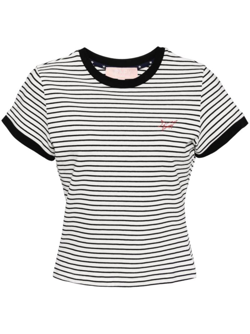 BAPY BY *A BATHING APE® striped cotton T-shirts - Black von BAPY BY *A BATHING APE®