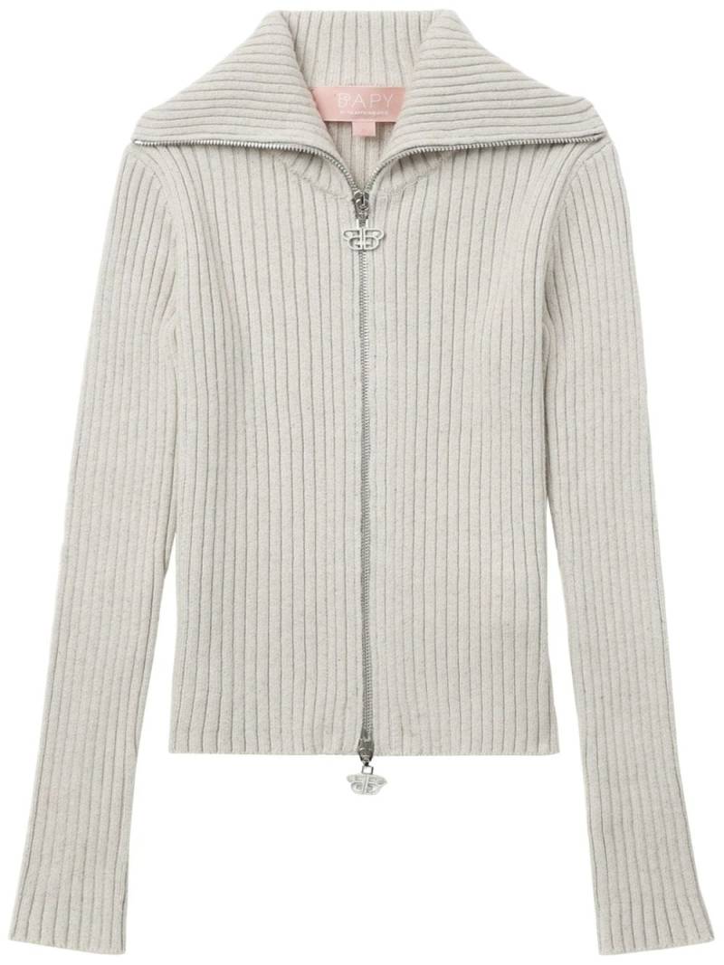 BAPY BY *A BATHING APE® zip-up knitted cardigan - Neutrals von BAPY BY *A BATHING APE®