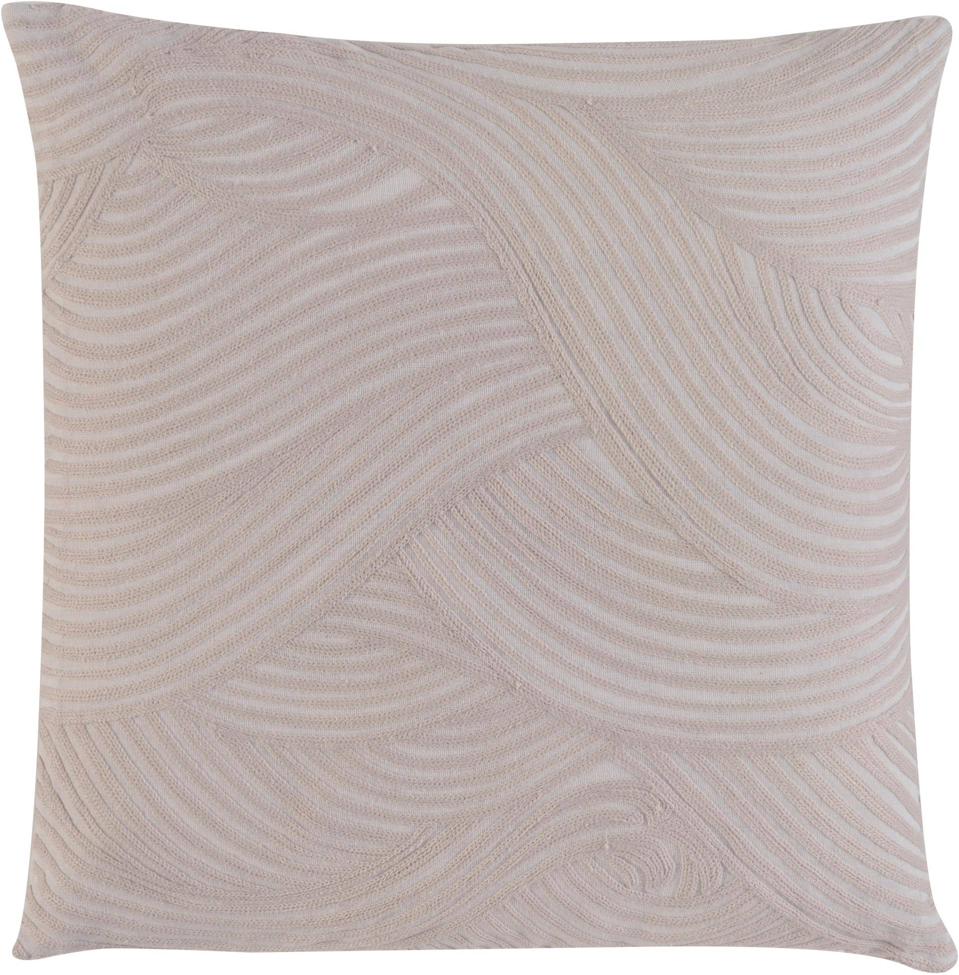 BARBARA Home Collection Dekokissen »Wave«, Kissenhülle ohne Füllung aus besticktem Leinwandgewebe, 50 x 50 cm von BARBARA Home Collection