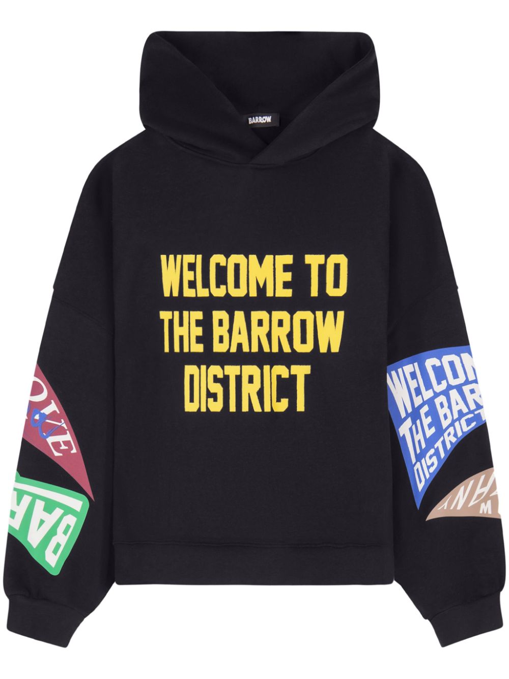 BARROW Barrow District hoodie - Black von BARROW