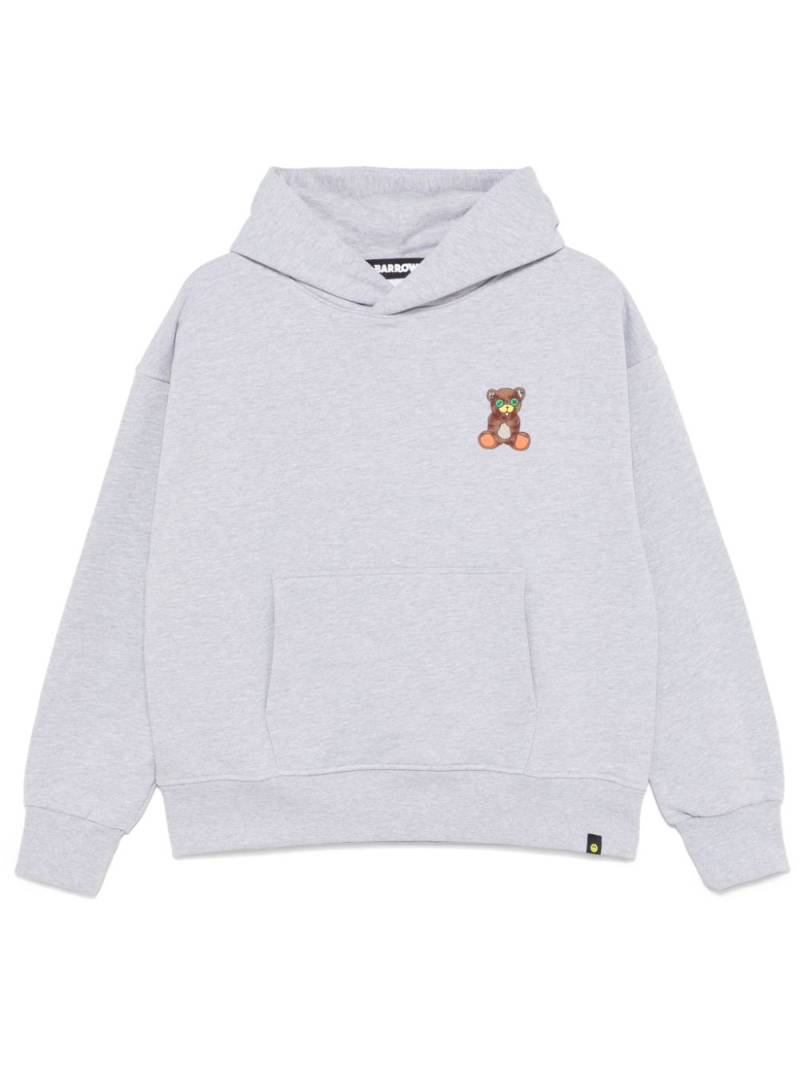 BARROW Iconic Teddy hoodie - Grey von BARROW