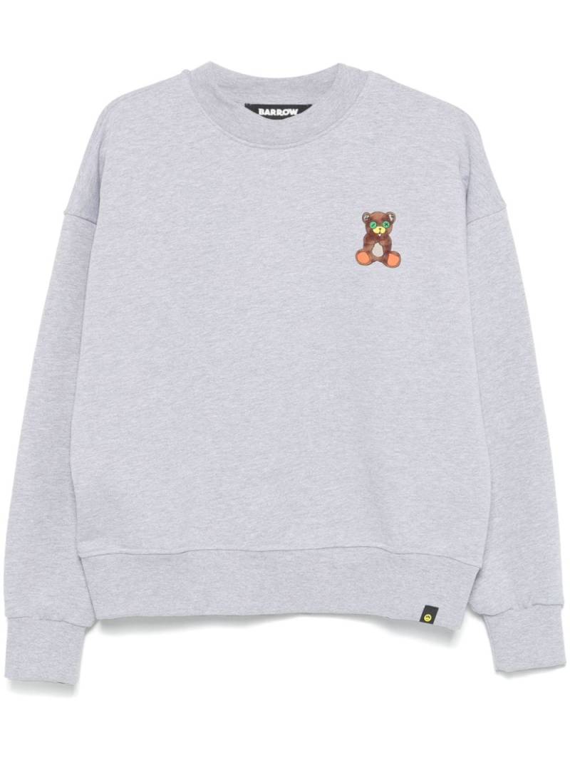 BARROW Iconic Teddy sweatshirt - Grey von BARROW