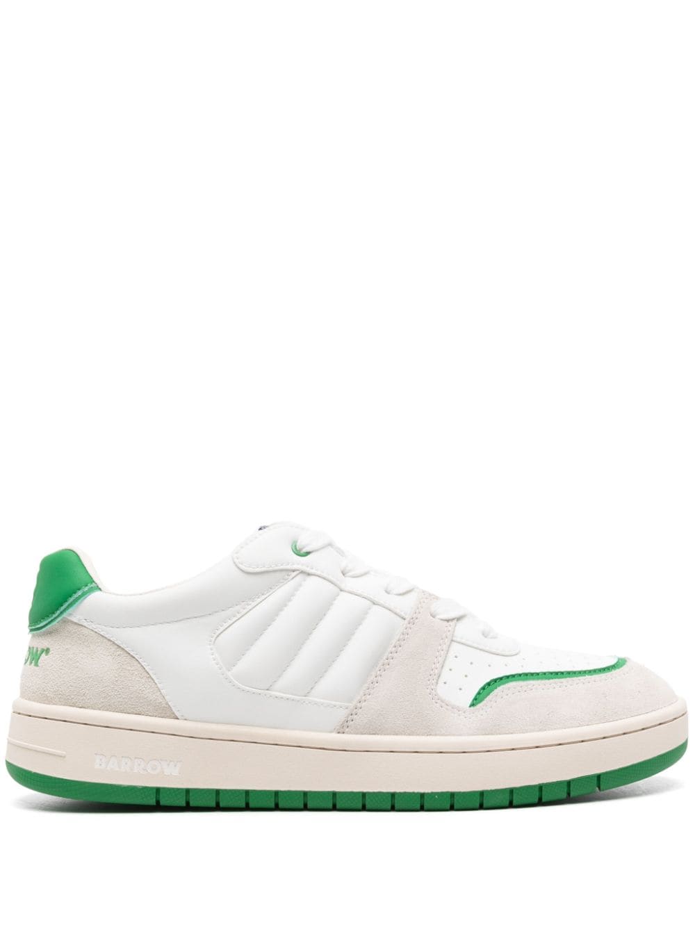 BARROW Switch leather sneakers - White von BARROW