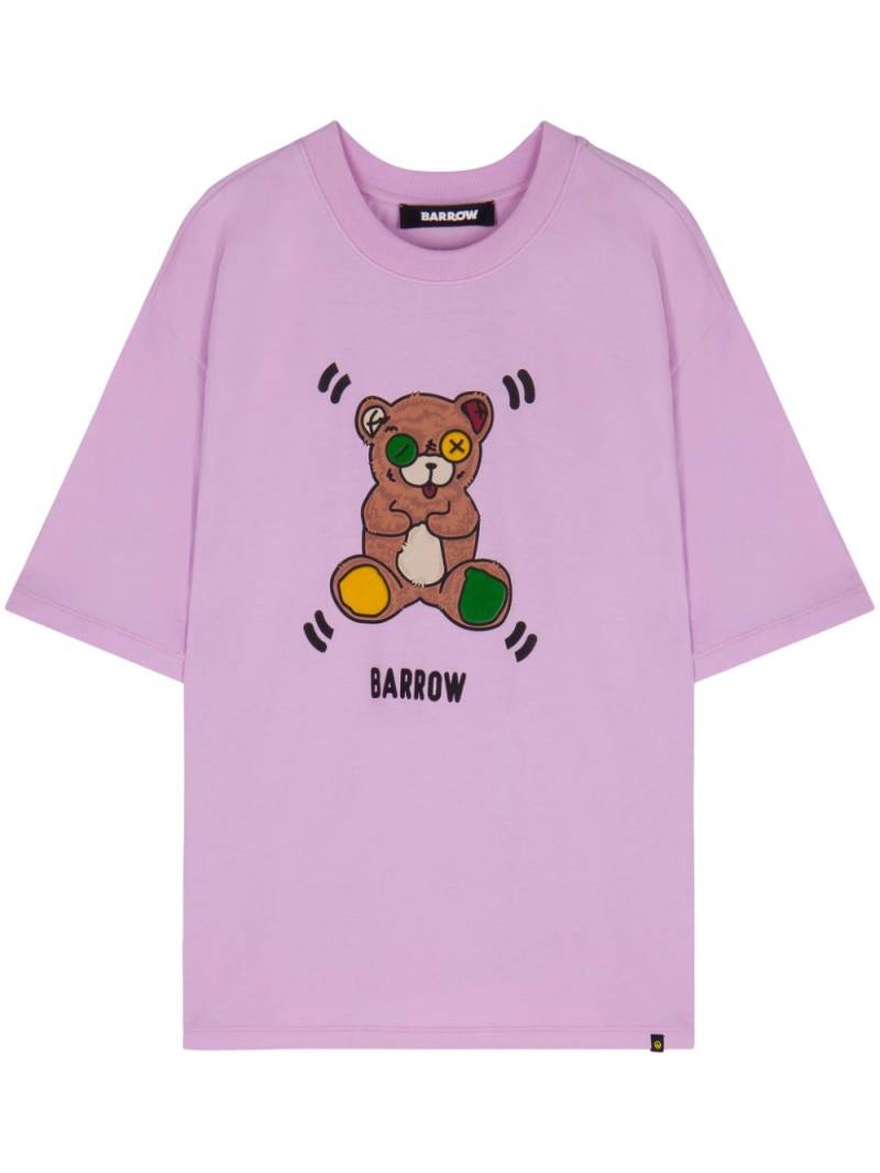 BARROW Teddy bear-print T-shirt - Pink von BARROW