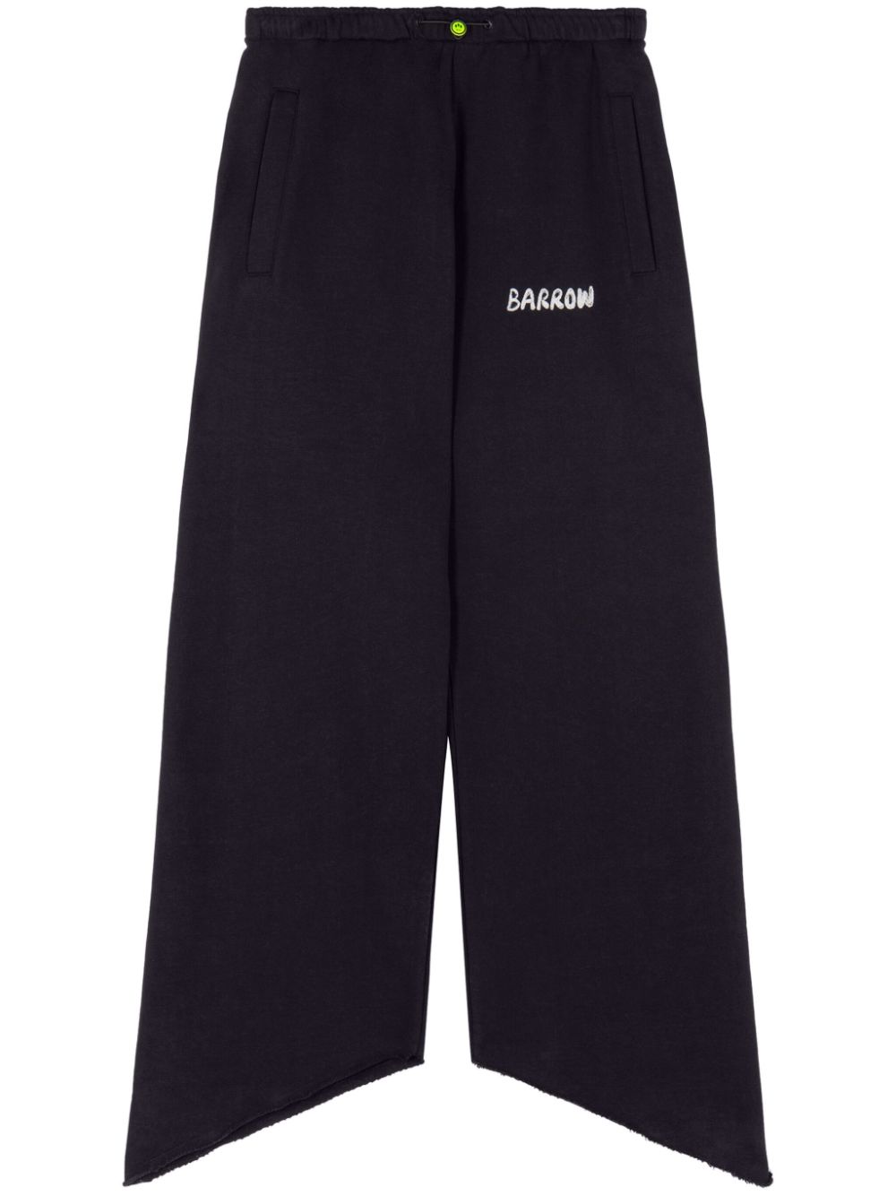 BARROW asymmetrical elasticated trousers - Black von BARROW