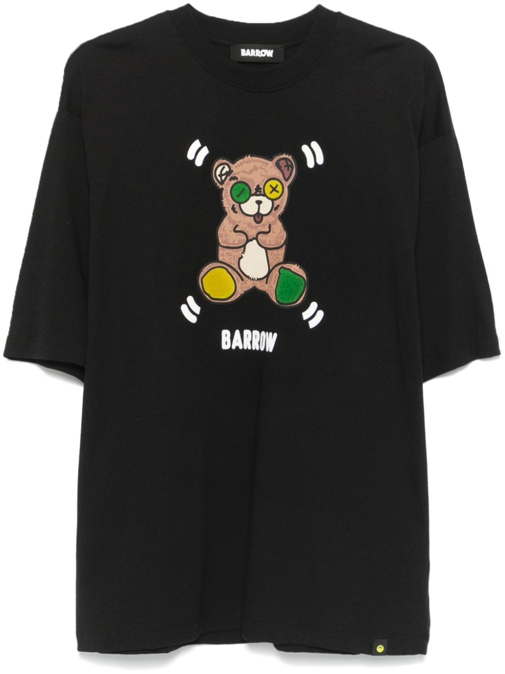 BARROW bear-print T-shirt - Black von BARROW