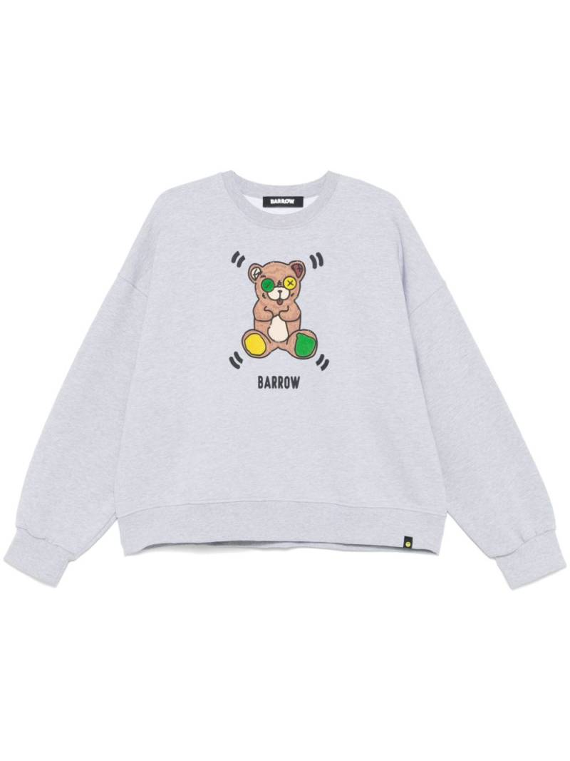 BARROW crew-neck print sweatshirt - Grey von BARROW