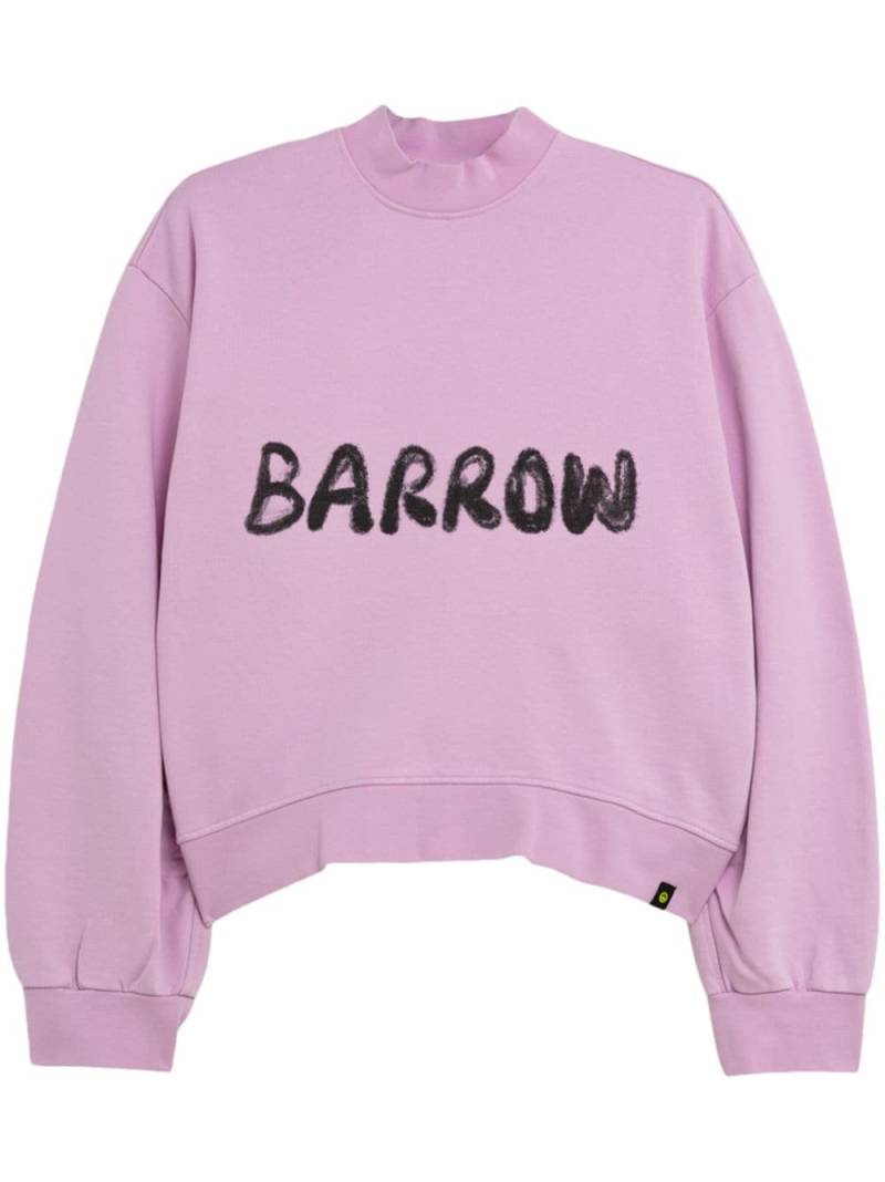 BARROW cropped logo-print sweatshirt - Pink von BARROW