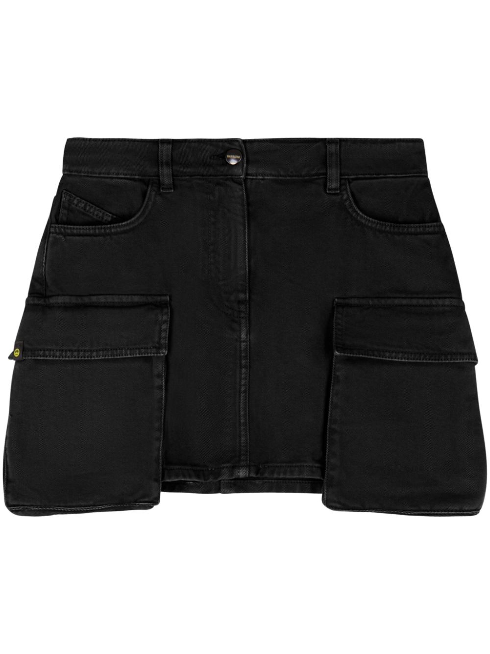 BARROW denim cargo mini skirt - Black von BARROW