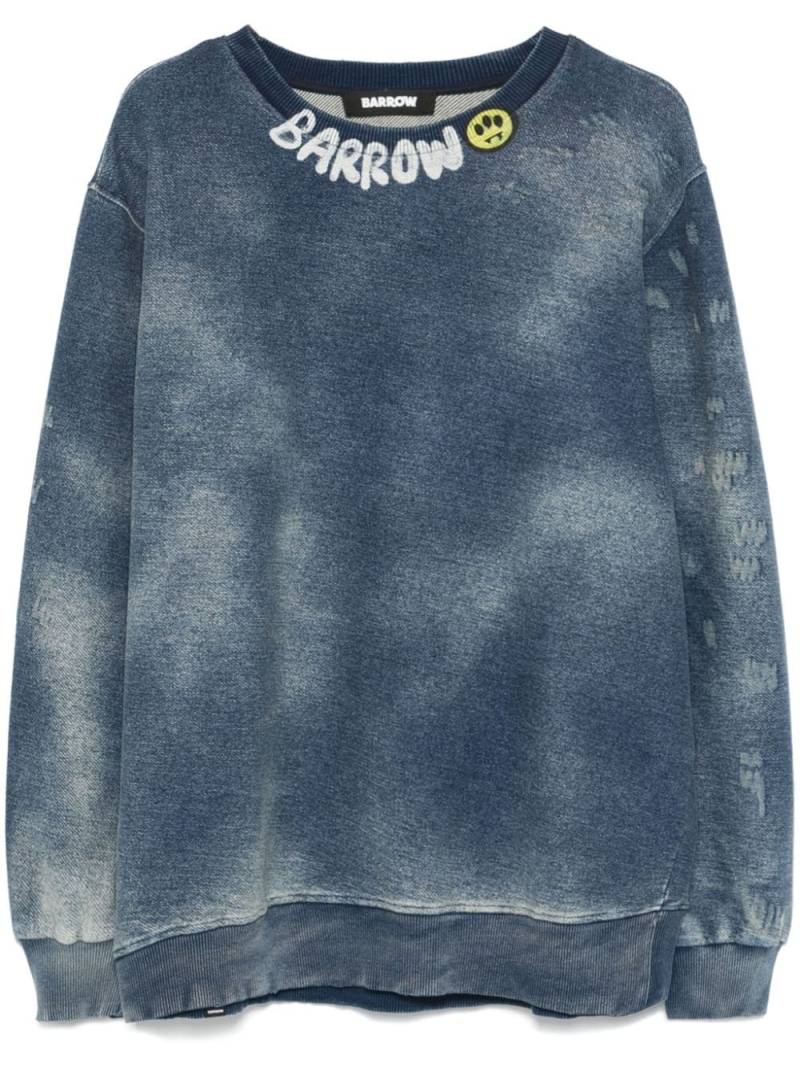 BARROW denim sweatshirt - Blue von BARROW