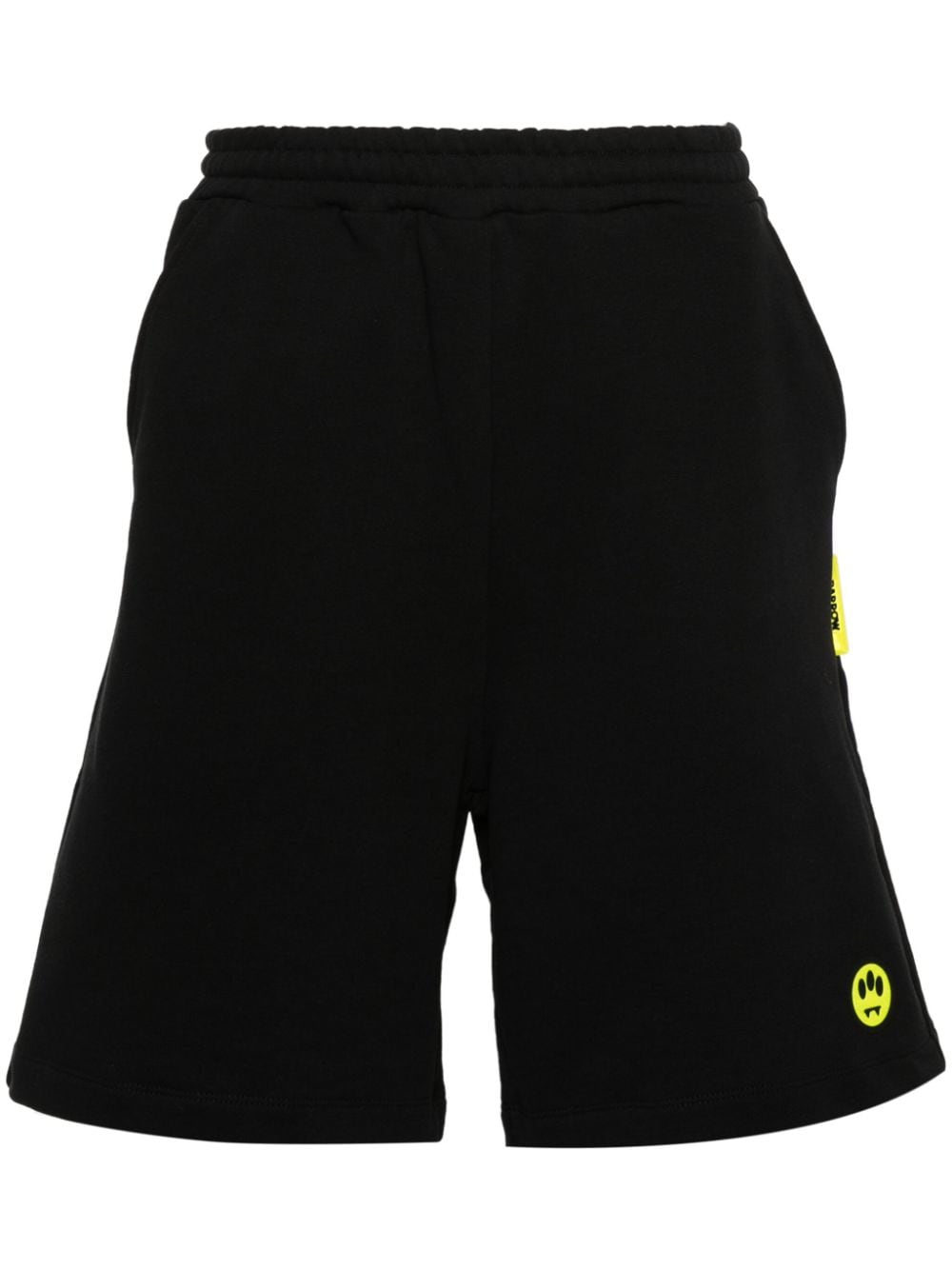 BARROW face-appliqué track shorts - Black von BARROW