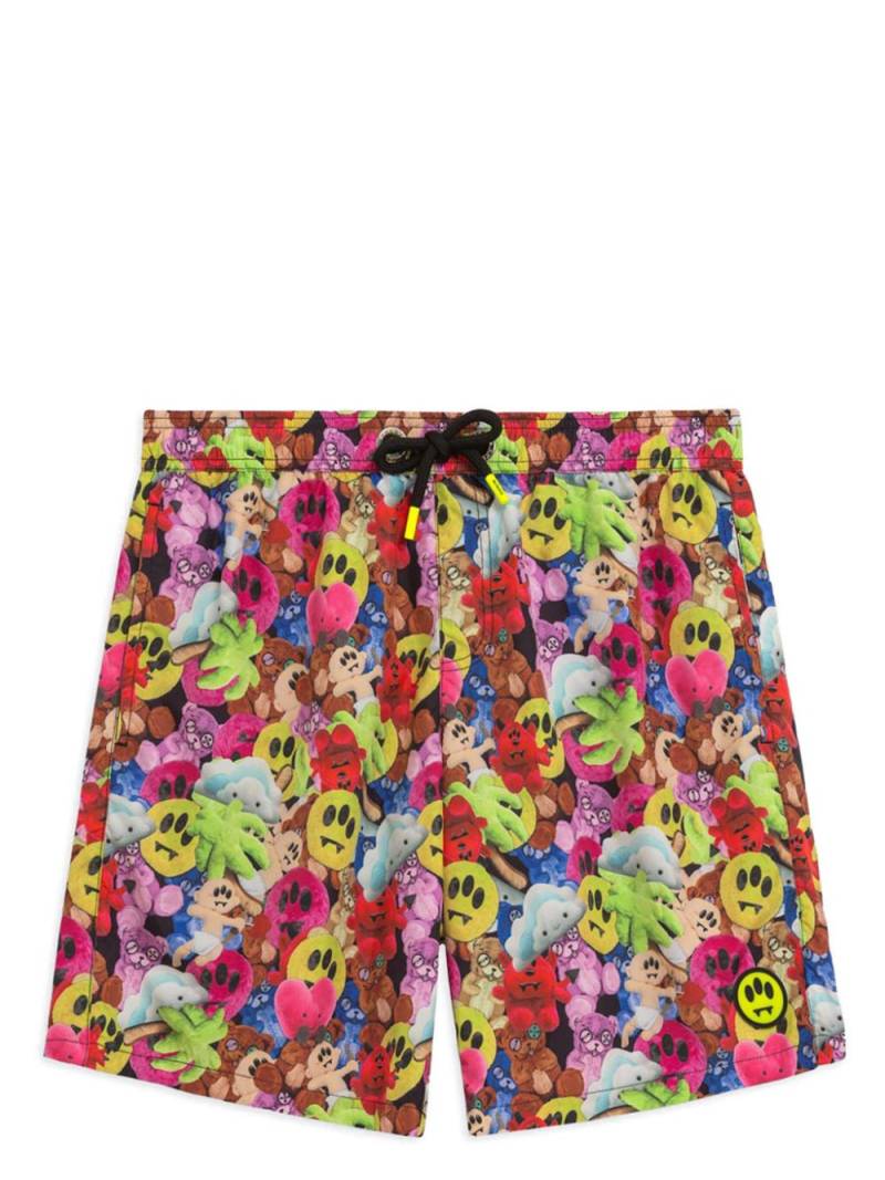 BARROW graphic print swimshorts - Pink von BARROW