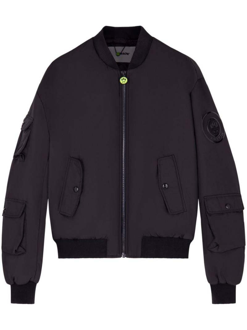 BARROW logo-appliqué bomber jacket - Black von BARROW