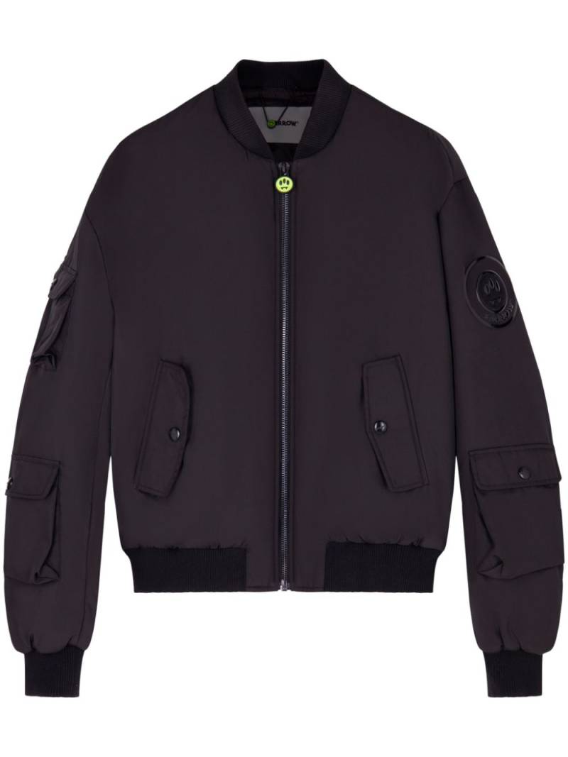 BARROW logo-appliqué bomber jacket - Black von BARROW