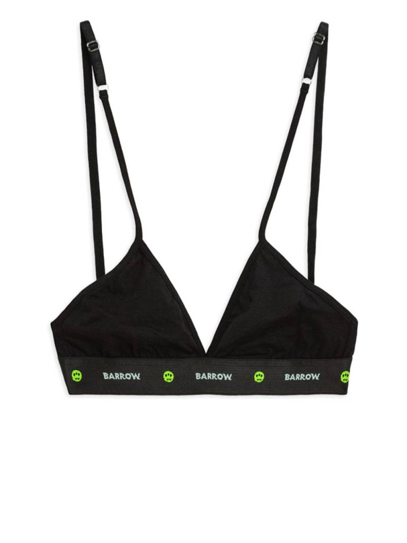 BARROW logo-band triangle bras (pack of three) - Black von BARROW