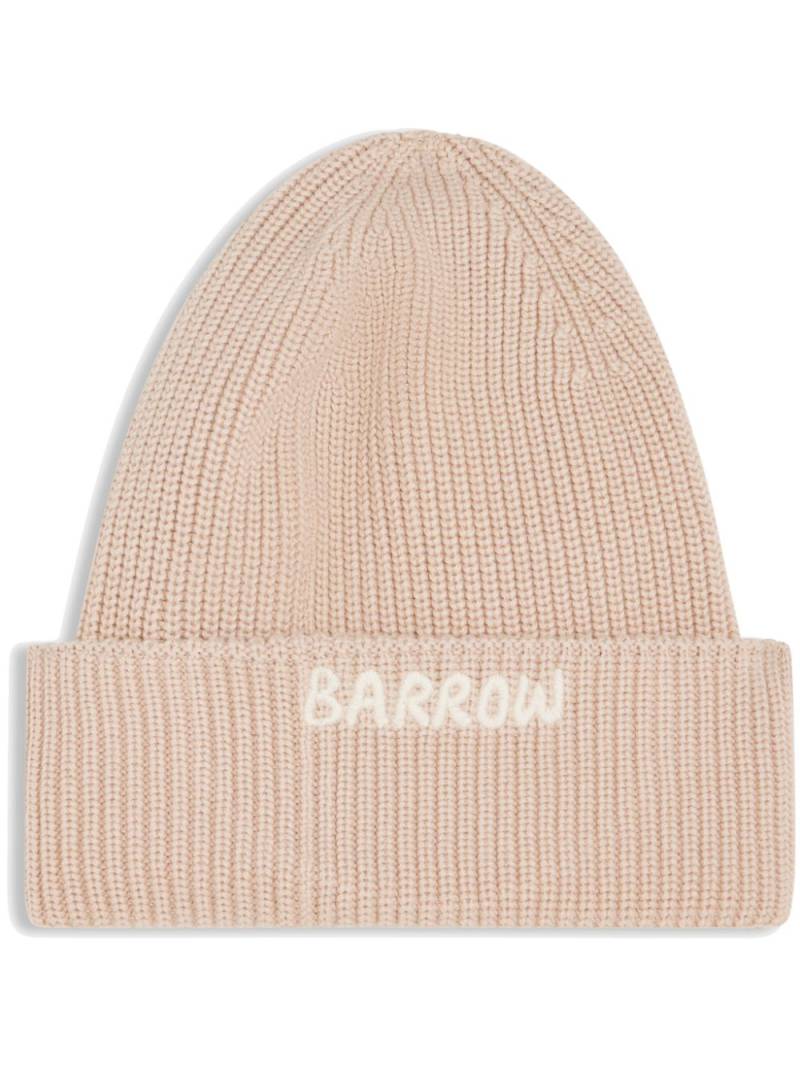 BARROW logo beanie hat - Neutrals von BARROW