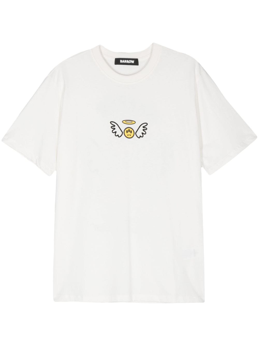 BARROW logo-flocked T-shirt - White von BARROW