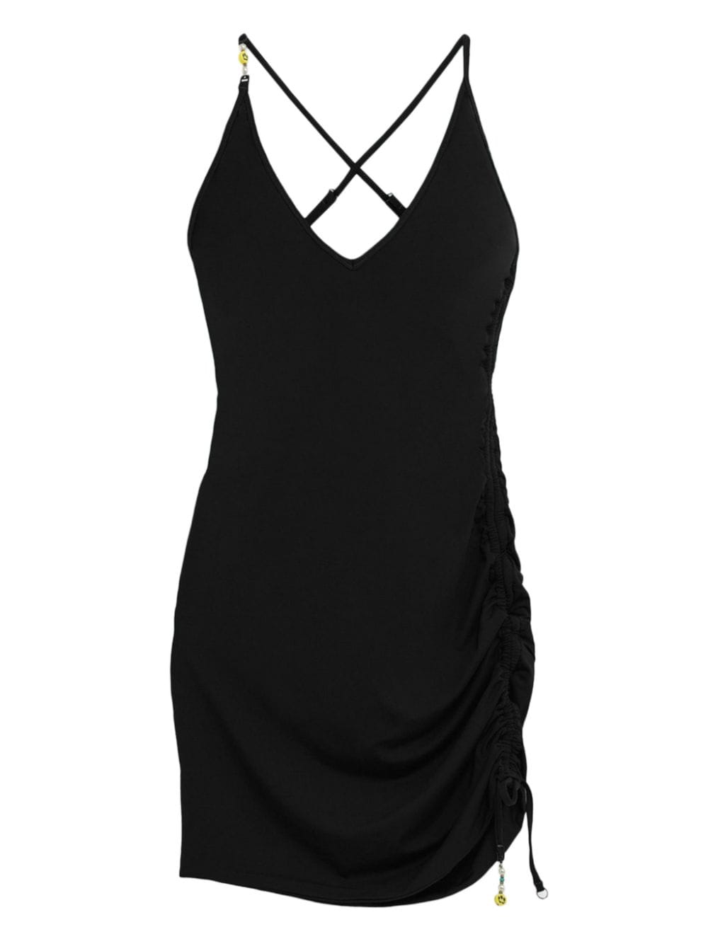 BARROW logo-patch mini dress - Black von BARROW