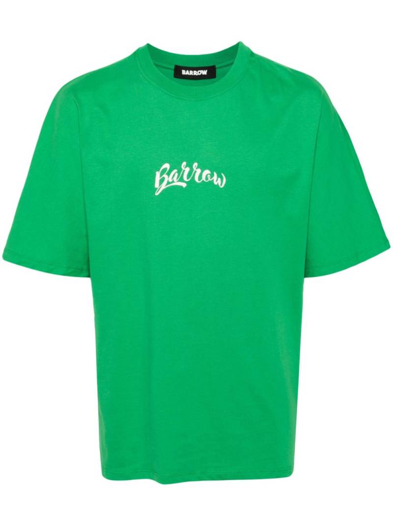 BARROW logo-print cotton T-shirt - Green von BARROW