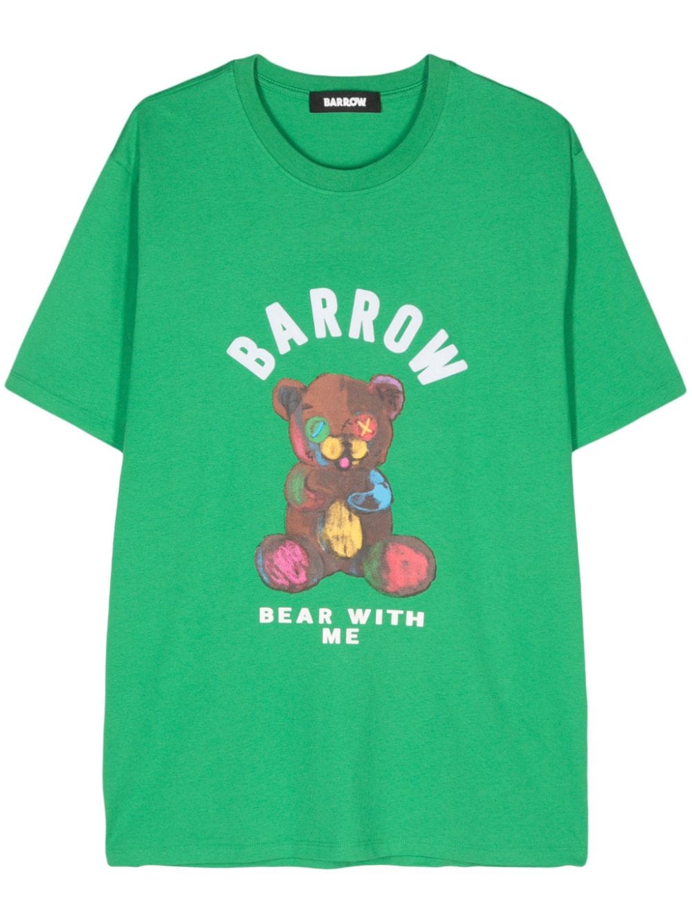 BARROW logo-print cotton T-shirt - Green von BARROW