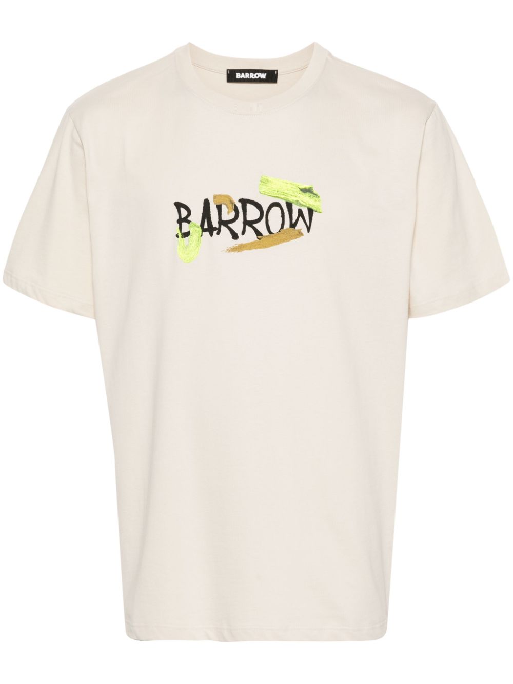 BARROW logo-print cotton T-shirt - Neutrals von BARROW