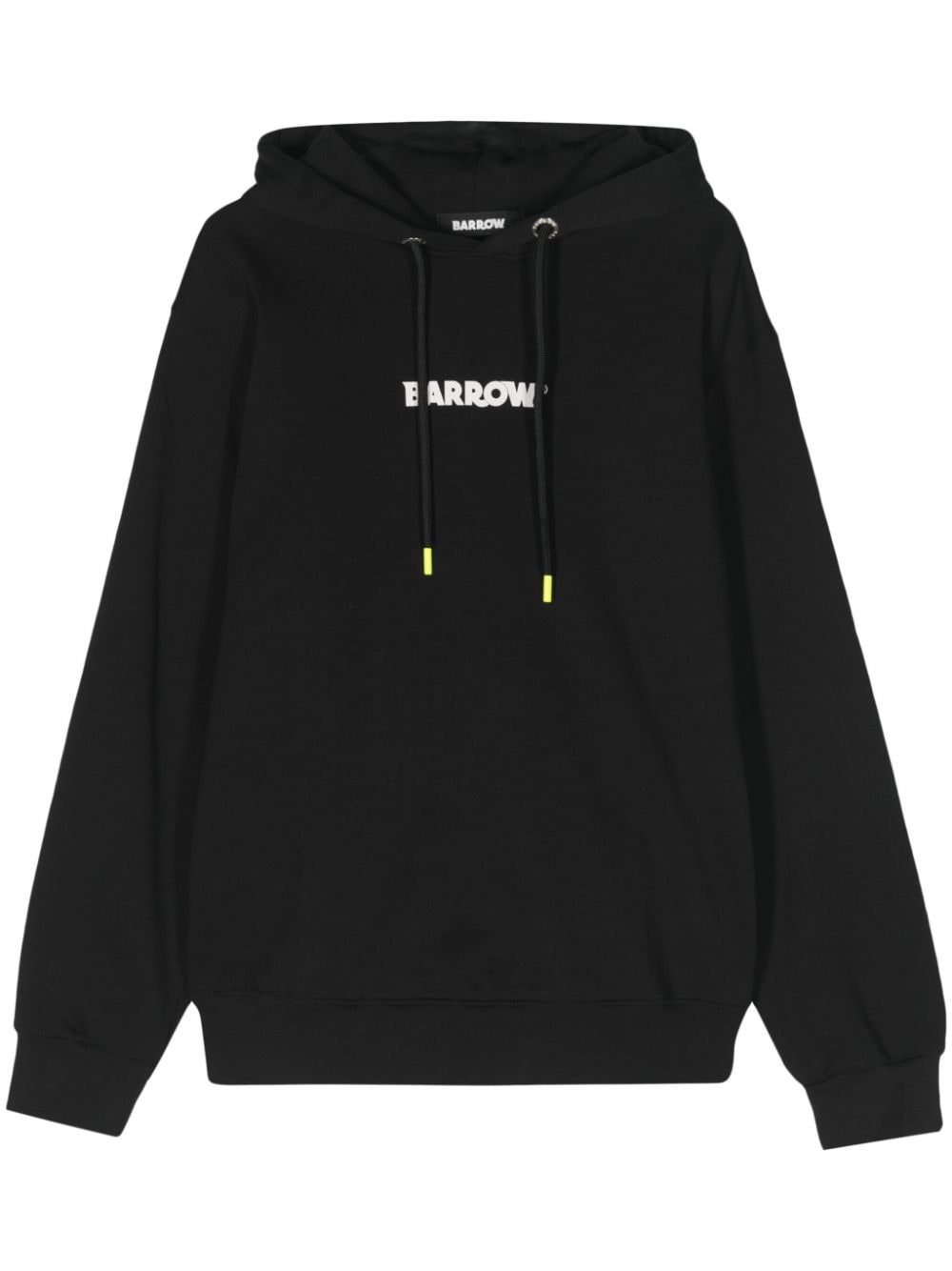 BARROW logo-print cotton hoodie - Black von BARROW