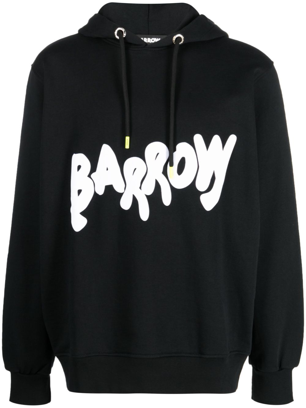 BARROW logo-print cotton hoodie - Black von BARROW