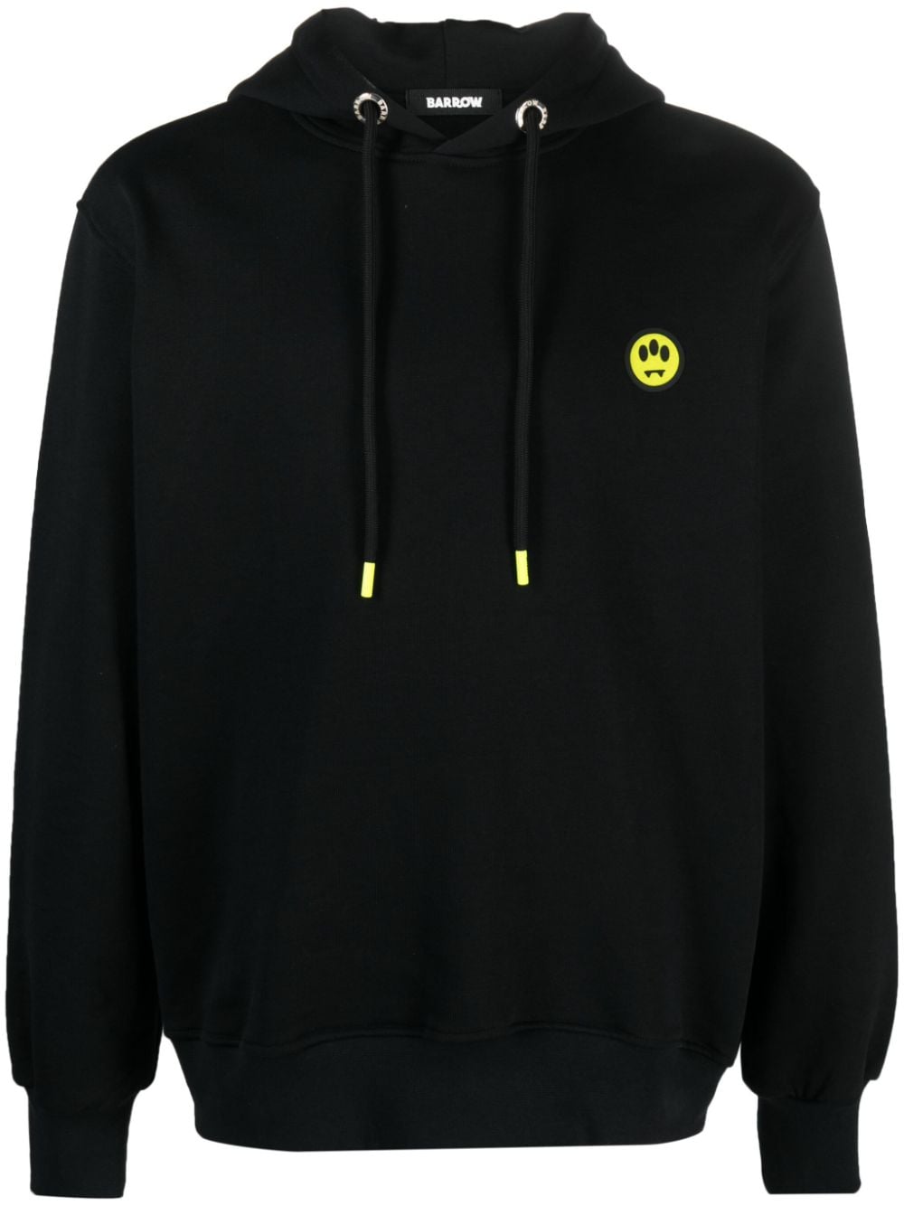 BARROW logo-print cotton hoodie - Black von BARROW