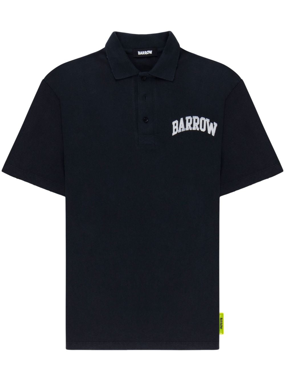 BARROW logo-print cotton polo shirt - Black von BARROW