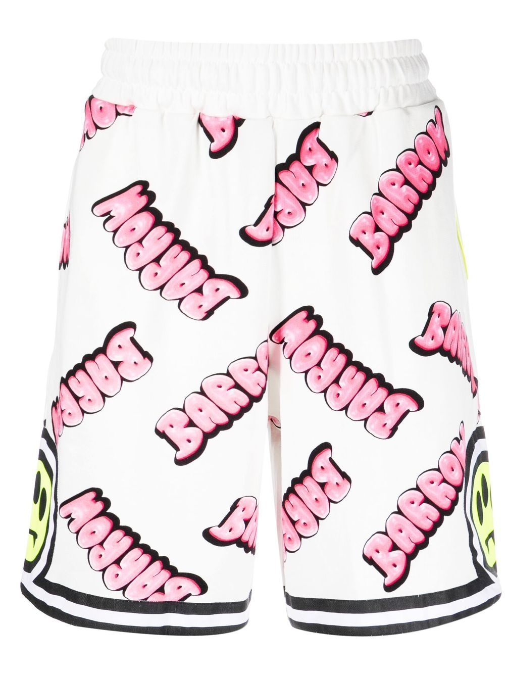 BARROW logo-print cotton shorts - White von BARROW