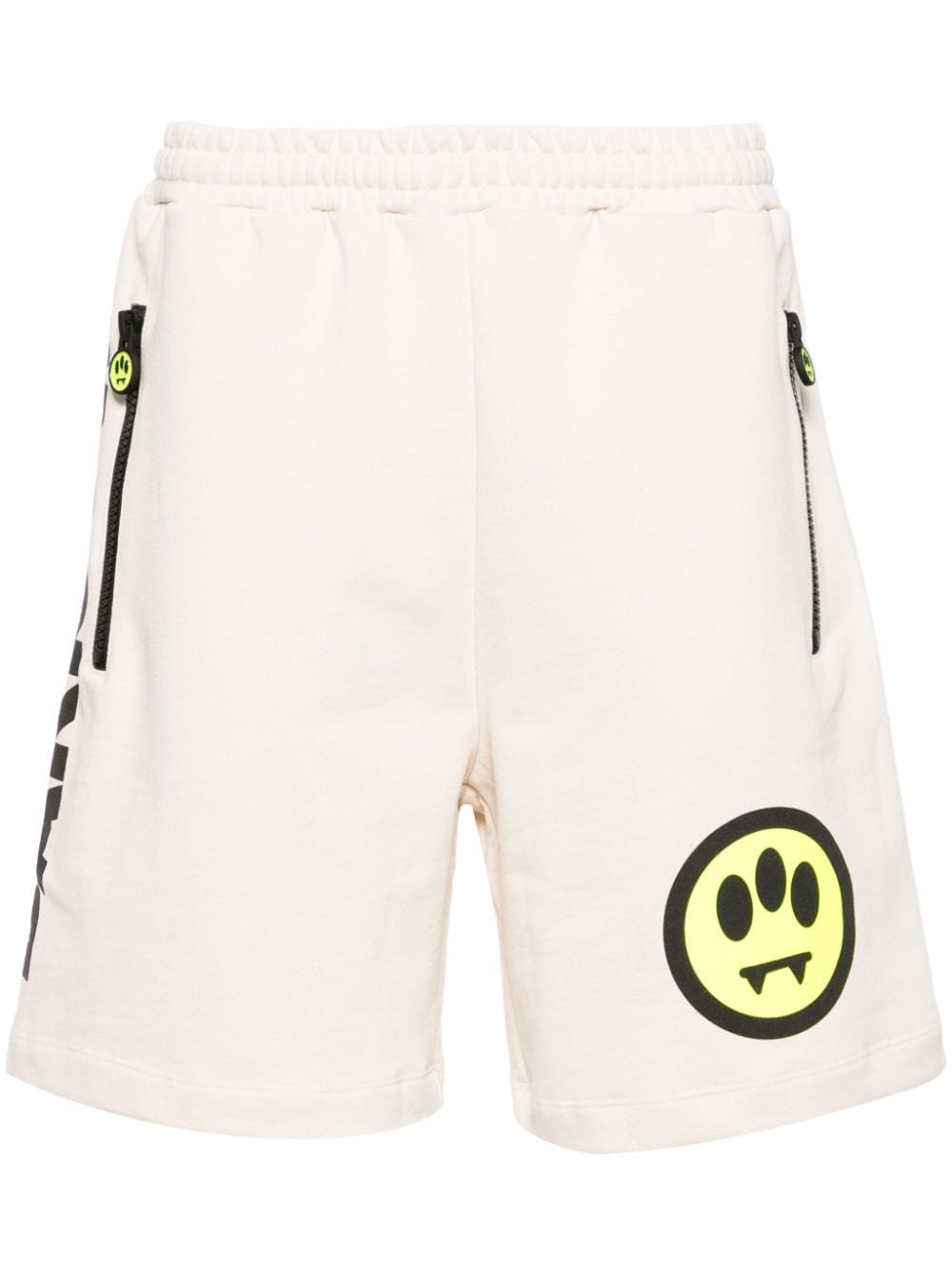 BARROW logo-print cotton track shorts - Neutrals von BARROW