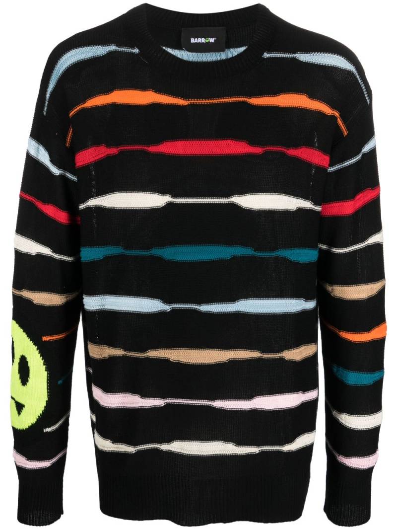 BARROW logo-print detail jumper - Black von BARROW