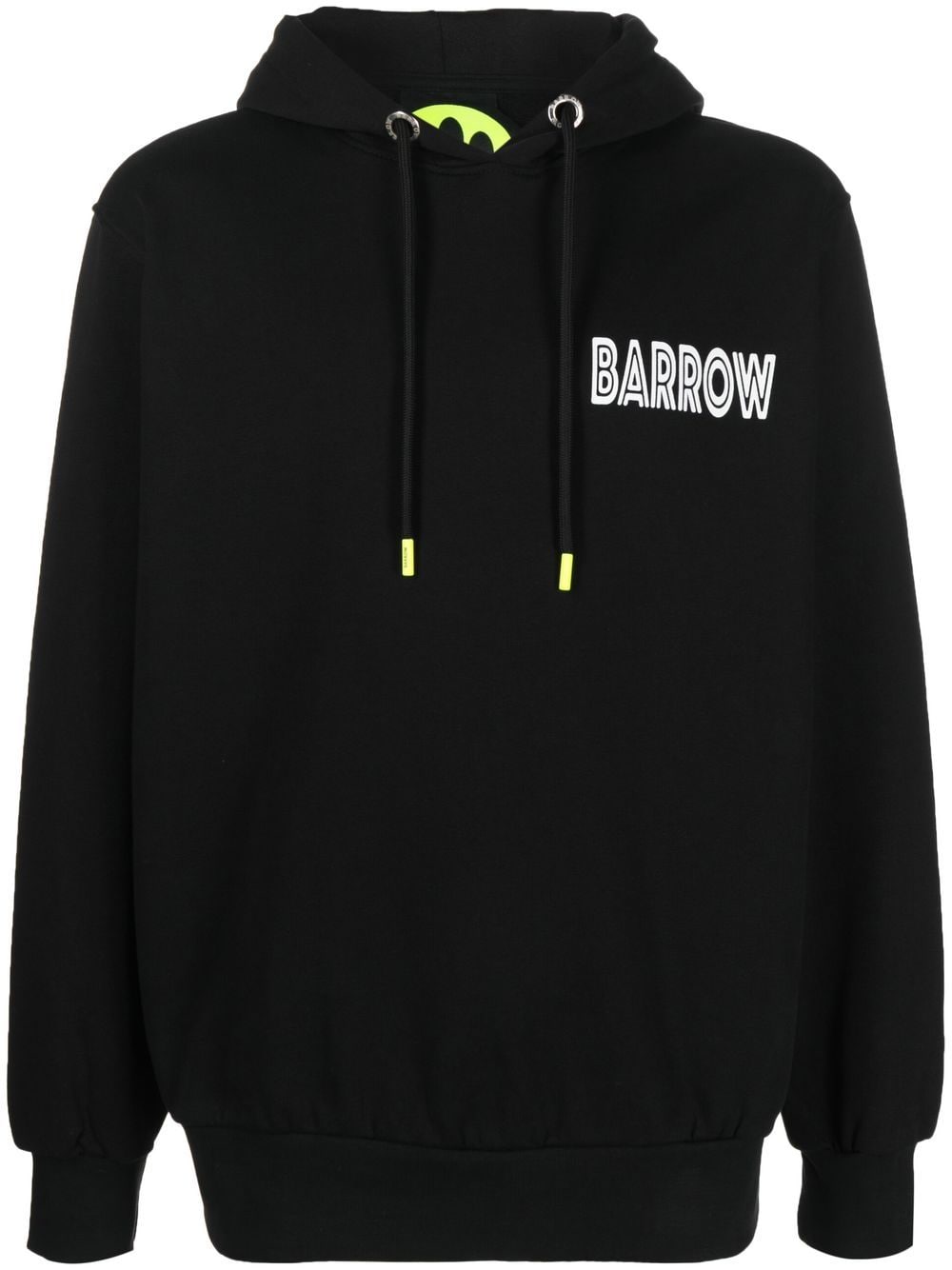 BARROW logo-print drawstring hoodie - Black von BARROW