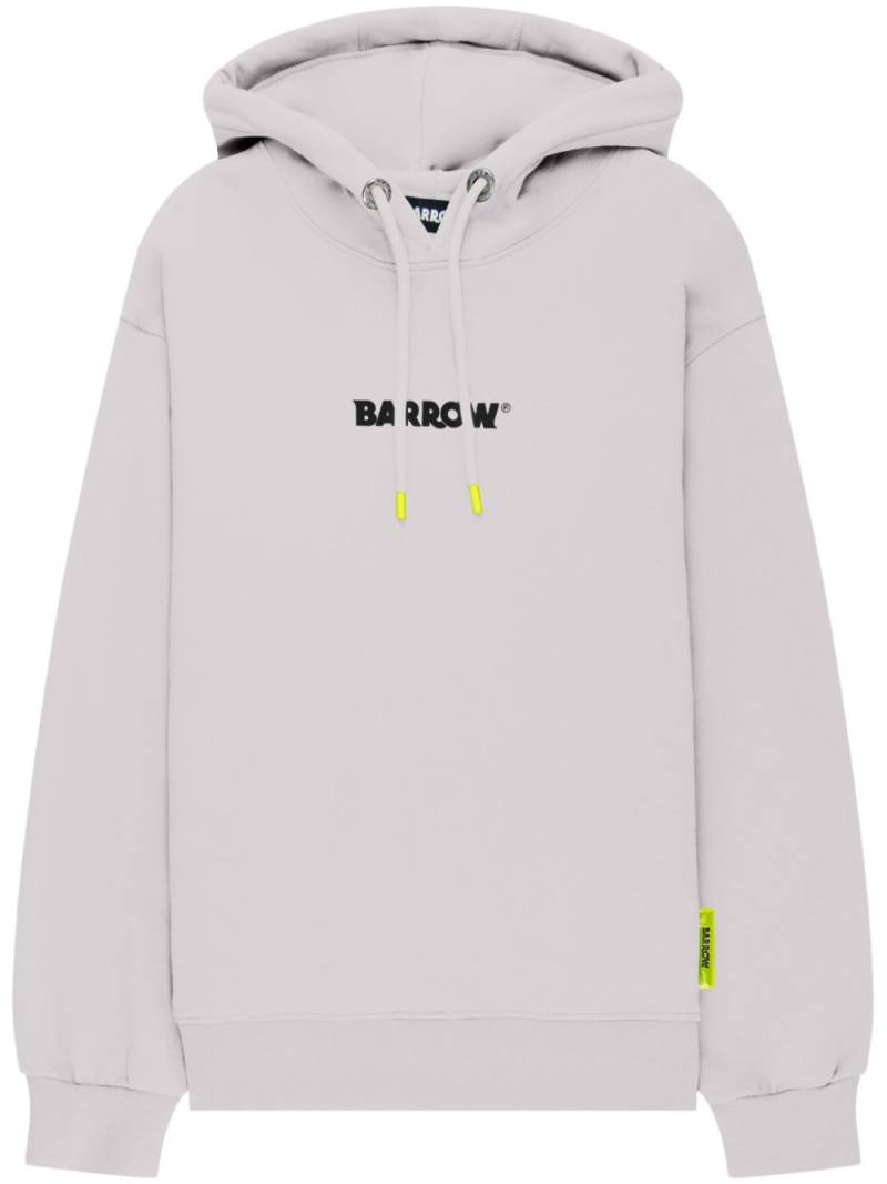 BARROW logo-print cotton hoodie - Grey von BARROW