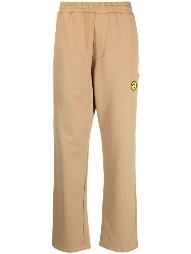 BARROW logo-patch cotton track pants - Neutrals von BARROW