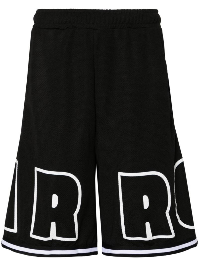 BARROW logo-print mesh shorts - Black von BARROW