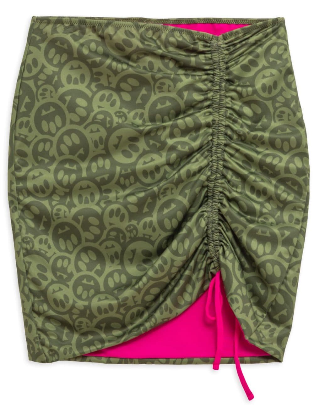 BARROW logo-print mini skirt - Green von BARROW